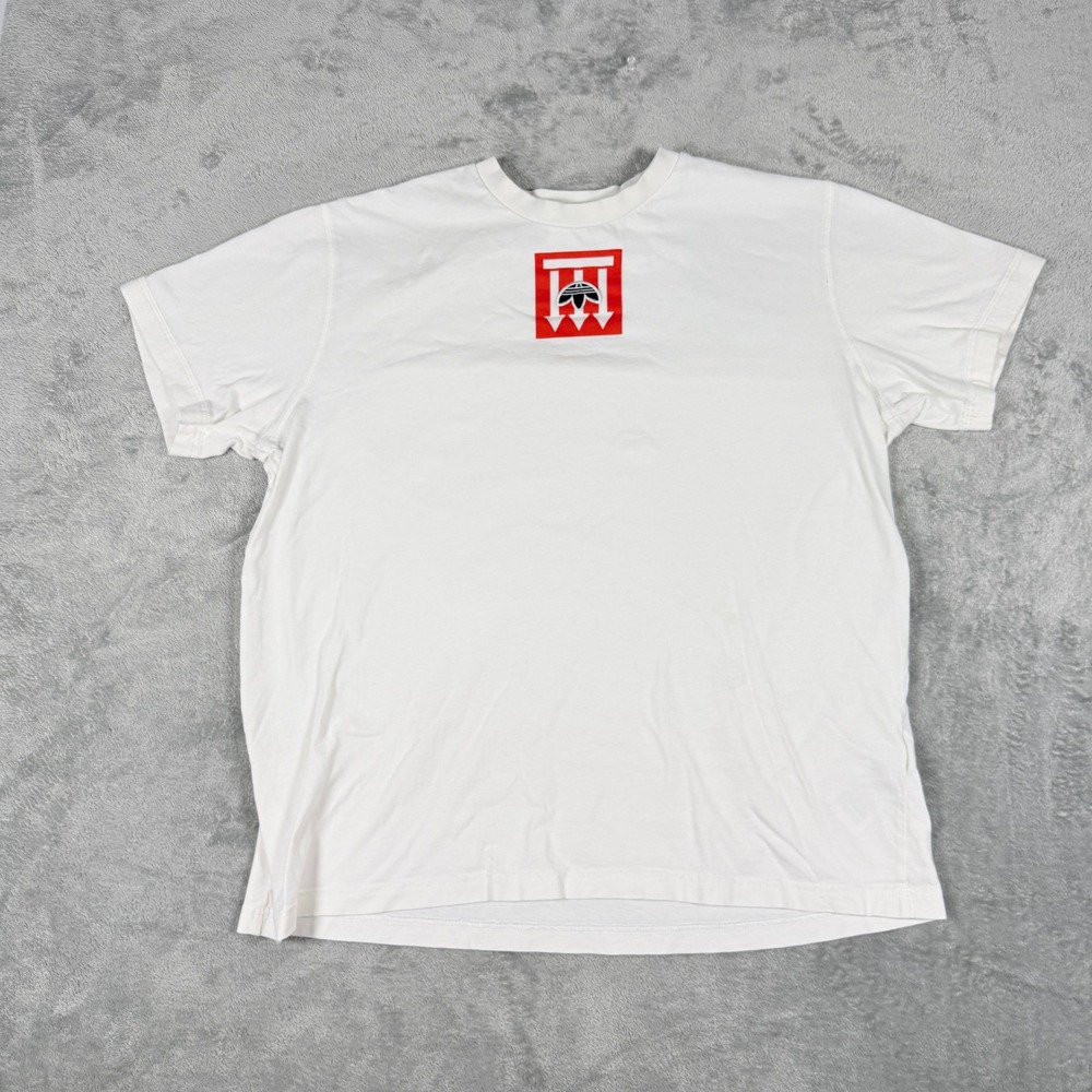 Adidas x Alexander Wang Mens Large T-Shirt White Graphic Quality Control